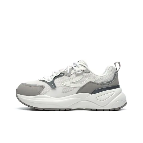 FILA Низкий топ толстая подошва кроссовки женские розовый серый