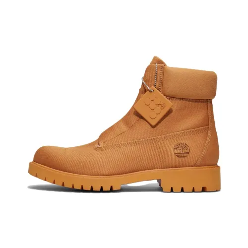 PANGAIA x Timberland Водонепроницаемый 6 Inch Термический Износостойкий Амортизирующий Короткий Аутдор Мужской Коричневый Желтый