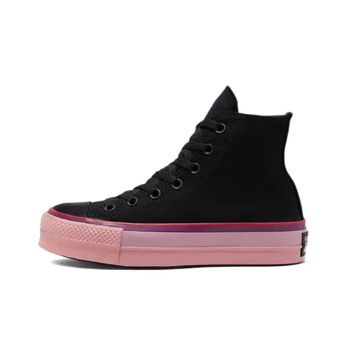 OPI x Converse Chuck Taylor All Star Platform High Top High Top Canvas Shoes Women's Black Pink