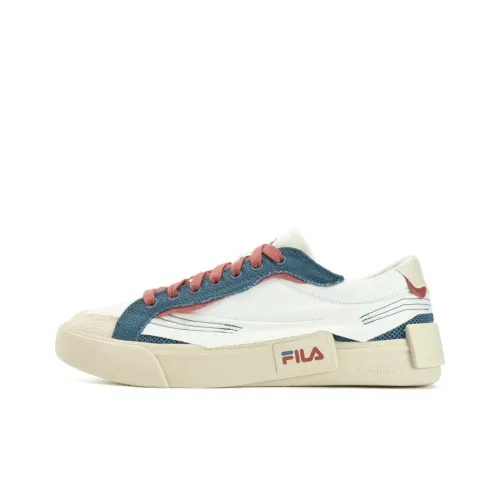 FILA FUSION POP Низкий Топ Кеды Мужские Микро-Белый