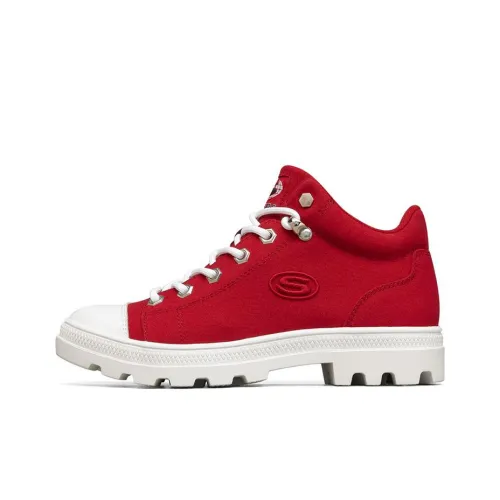 Skechers Roadies Устойчивые к истиранию Низкие Топ Кеды Женские Красный Белый