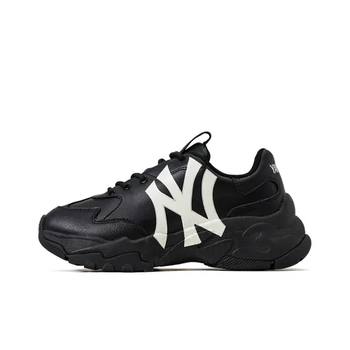 MLB Big Ball Chunky A противоскользящий низкий топ с толстой подошвой унисекс черный