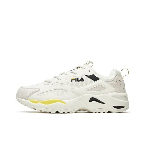 FILA Tracer Дышащий Низкий Топ Кроссовки Мужские Белые Серые Желтые