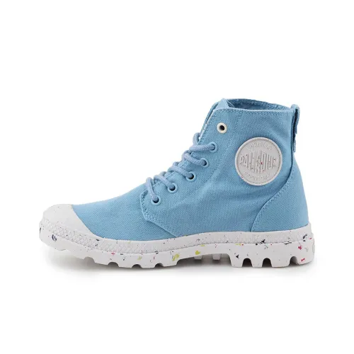 Palladium Pampa Hi Organic Износостойкие Нескользящие и Дышащие Высокие Кеды Женские Синие