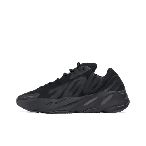 Adidas Originals Yeezy Boost 700 MNVN Черный Warrior Низкий Топ Кроссовки с Толстой Подошвой Унисекс Черный