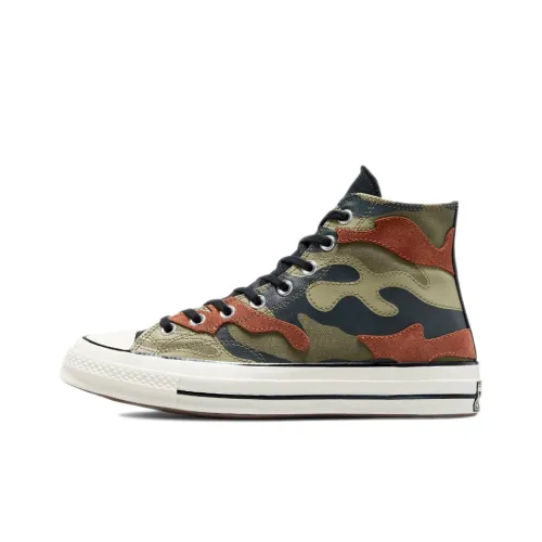 Converse Chuck Taylor All Star 1970s High Топ Кеды Унисекс Камуфляж Зеленый
