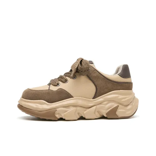 Beau Today массивные кроссовки Low Top абрикосово-коричневого цвета, женские