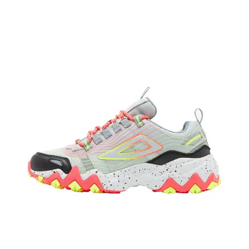 FILA Oakmont Tr Low Топ Толстая подошва Кроссовки Женские Серый Красный