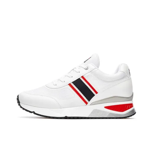 FILA Fmc Low Топ Толстоподошвенные кроссовки Женские Экрю Корейский стиль