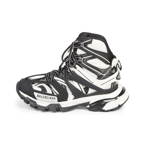 Balenciaga Track Hike High Топ Толстая подошва Кроссовки Мужские Черный Белый