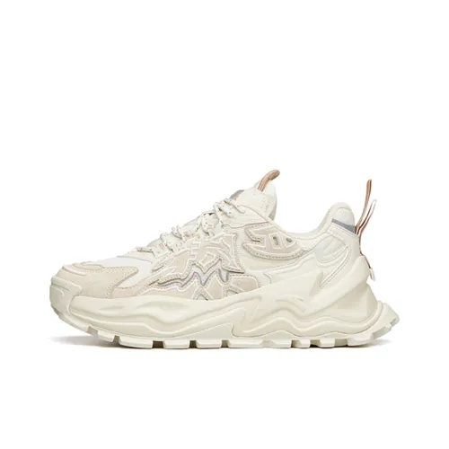 ANTA Низкий топ массивные кроссовки мужской белый серый