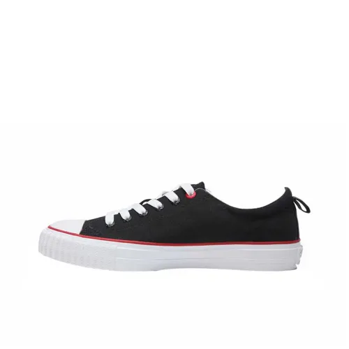 ISTEP Low-Top Canvas Shoes Black Women's