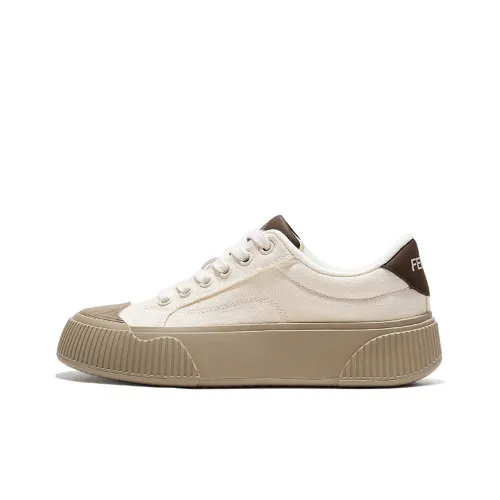 Feiyue Canvas Shoes Low Top Ecru Women's