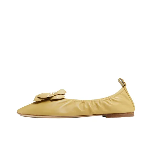 TORY BURCH Балет Женские Повседневные Туфли Женские Желтые