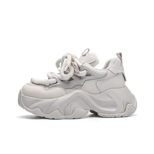 ROUBINI Высота Увеличивающие Противоскользящие Низкие Кеды Женские Серые