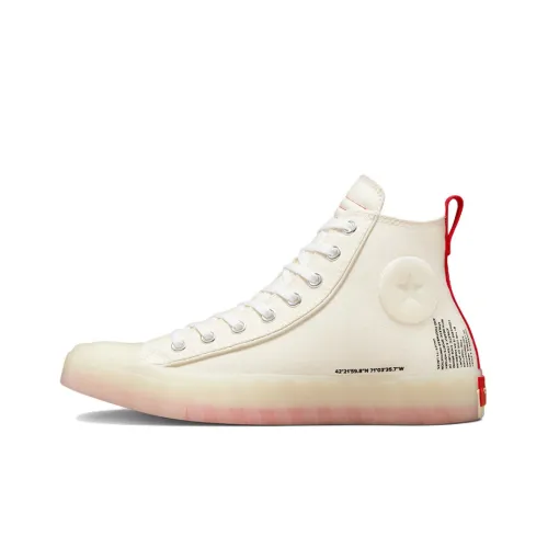 Converse Chuck Taylor All Star UNT1TL3D Высокие Кеды Унисекс Бежевый Белый Красный
