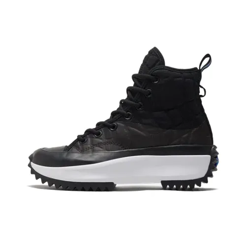 Converse Run Star Hike Hi High Топ Кеды Унисекс Черный Белый