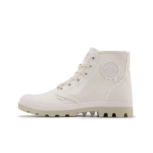 Palladium Pampa HiMcr Устойчивые к истиранию высокие кеды унисекс цвет сливочный