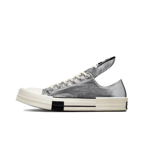 Rick Owens DRKSHDW x Converse 1970s Turbodrk Chuck Taylor All Star Low Топ Кеды Унисекс Серебряный