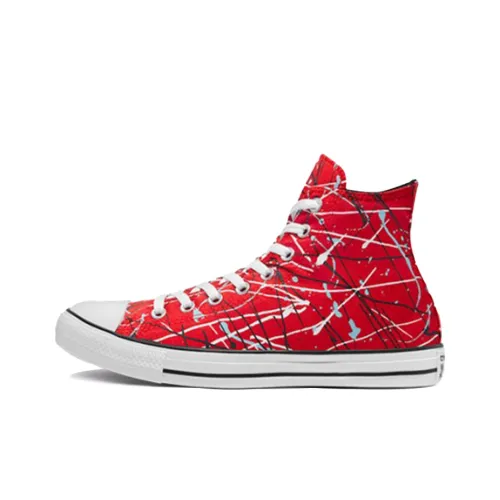 Converse Chuck Taylor All Star High Топ Кеды Унисекс Кляксы чернил Красный