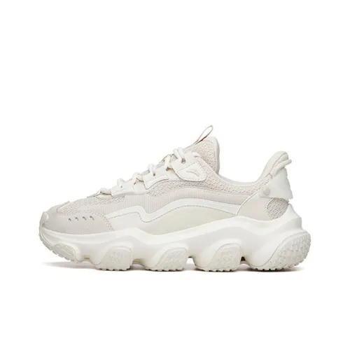 ANTA Life Collection Zhou White 2,0 Амортизация Износостойкий Низкий Топ Толстая Подошва Кроссовки Женские Серый Белый