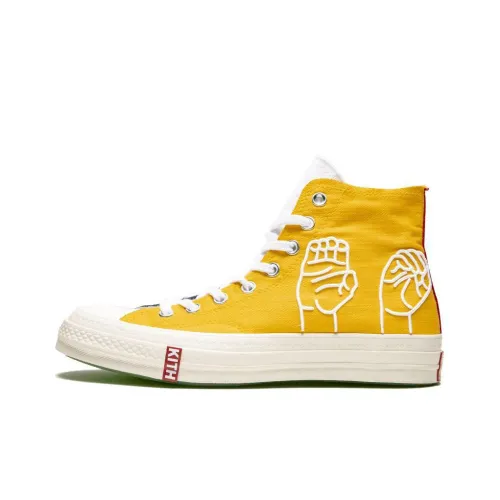 KITH X Coca Cola x Converse Chuck Taylor All Star 70 Hi High Топ Кеды Унисекс Черный Желтый Белый