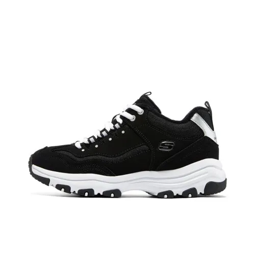 Skechers I Conik Low Топ Толстая подошва Кроссовки Женские Черные