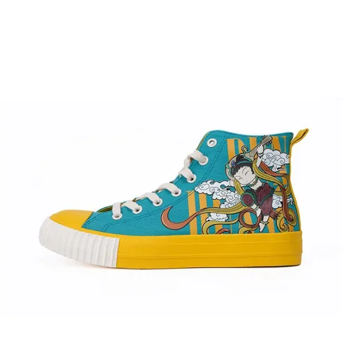 ISTEP High-Top Canvas Shoes Ocean Green Women's