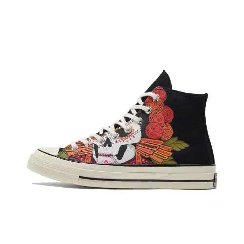 Converse 1970s High Top Canvas Shoes Unisex Black Multicolor Конверс 1970s Высокие Кеды Унисекс Черный Многоцветный