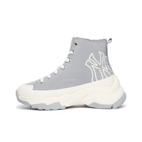 MLB Chunky High противоскользящие устойчивые к истиранию высокие кеды унисекс серый белый