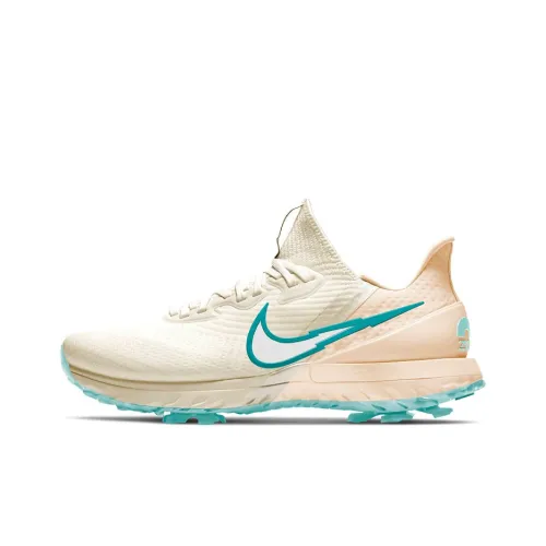 Nike Air Zoom Infinity Tour Амортизаторы для ударов Slip-resistant Abrasion-resistant Низкий топ Обувь для гольфа Мужская Бежево-зеленая
