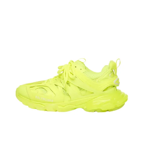 Balenciaga Track 1,0 Low Топ Толстая подошва Кроссовки Женские Неоново-желтые