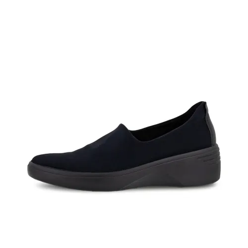 Ecco Soft 7 Low Топ Женские Повседневные Туфли Женские Черный
