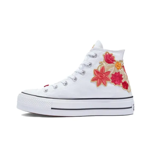 Converse Chuck Taylor All Star Платформа High Топ Кеды Женские Белые