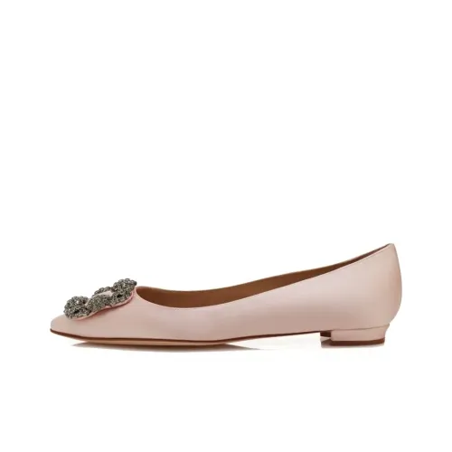 MANOLO BLAHNIK Повседневная обувь Женская Светло-розовая