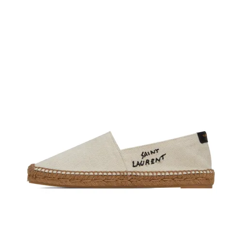 SAINT LAURENT Espadrilles Холст Планшет Обувь Женская Бежевый