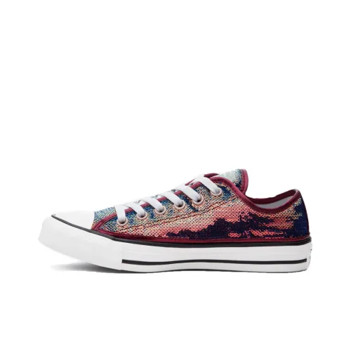 Converse Chuck Taylor All Star Mini Glitter Low Top Кеды Женские Фуксия