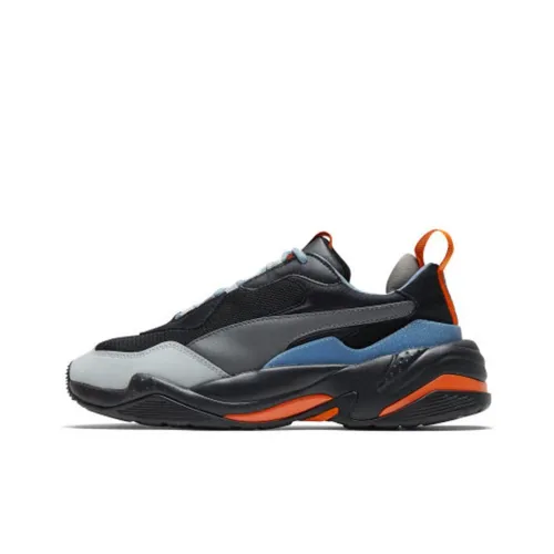 PUMA Thunder Модный 2,0 Low Топ Толстая подошва Кроссовки Унисекс Черный Серый Синий