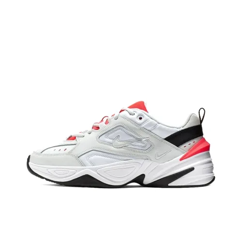 Nike M2K Tekno Low Топ Толстая подошва Кроссовки Женские Оранжевые Белые