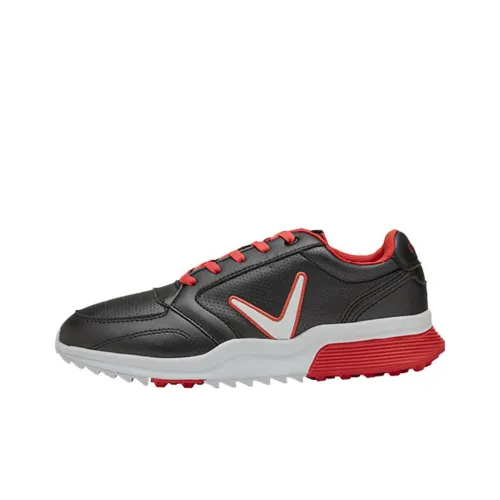 Callaway Slip-resistant и дышащая низкая обувь для гольфа женская черная и красная