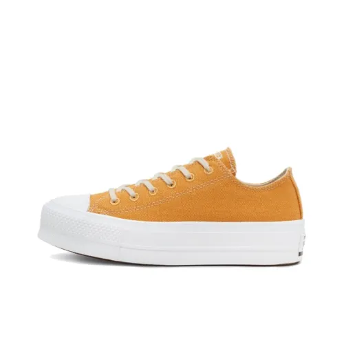 Converse Chuck Taylor All Star Platform Low Top Canvas Shoes Women's Yellow Конверс Чук Тейлор Ол Стар Платформа Низкие Кеды Женские Желтые