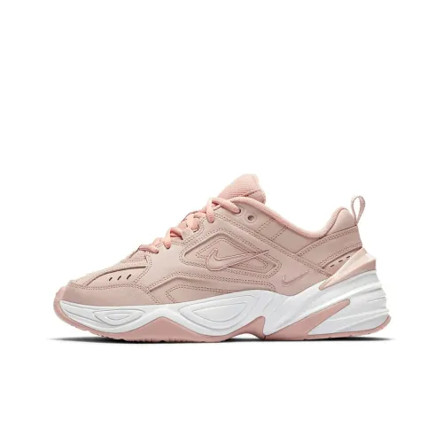 Nike M2K Tekno Розовый Низкий Топ Толстая Подошва Кроссовки Женские Вишневый Цветок Розовый