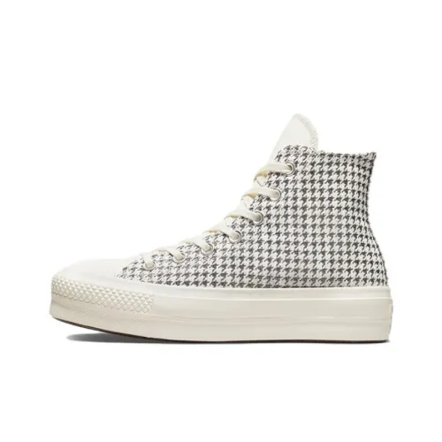 Конверс All Star Lift High Топ Кеды Женские Серый Белый