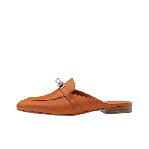 HERMES Домашние тапочки Женские Коричневый