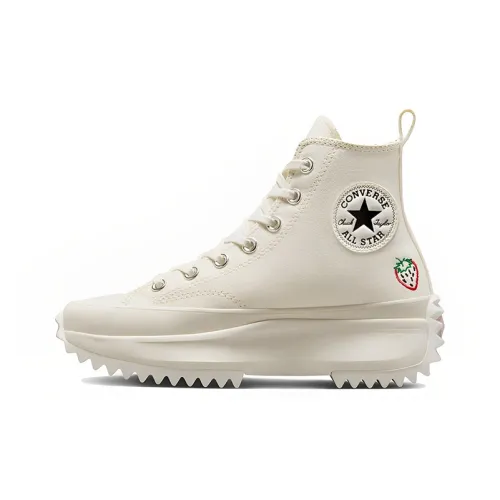 Converse Run Star Hike Платформа Высокий Топ Кеды Унисекс Экрю