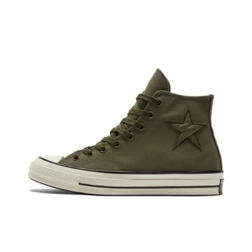 Converse Chuck Taylor All Star Износостойкий и Легкий Высокий Топ Кеды Унисекс Оливковый