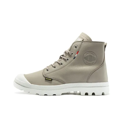 Palladium Pampa Hi Ul Кожа II Дышащий Устойчивый к истиранию Высокий Верх Обувь Унисекс Серый