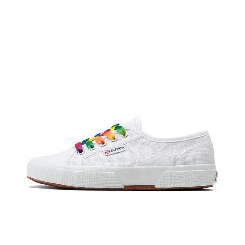 SUPERGA Противоскользящие Устойчивые к износу Дышащие Легкие Низкие Кеды Унисекс Белые