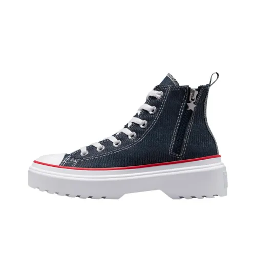 Converse Chuck Taylor All Star Lugged Lift Платформа High GS High Топ Кеды Унисекс Черный белый