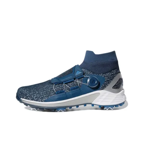 Adidas ZG21 Motion BOA Противоскользящий и Дышащий MID Топ Обувь для гольфа Мужская Коллегиальный синий
